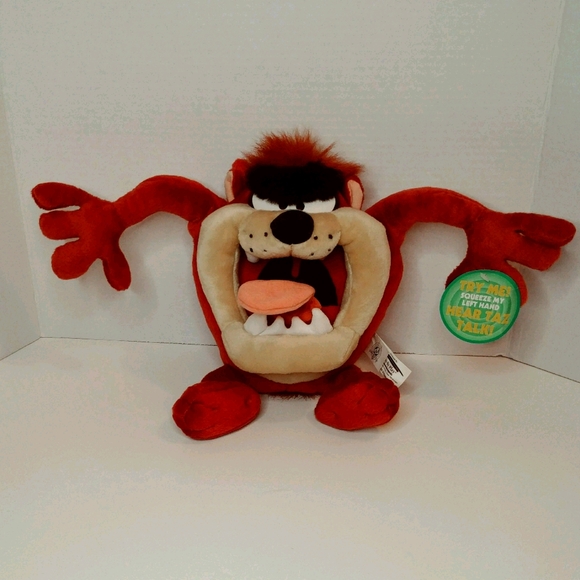 Talking Looney Tunes Plush Taz Devil 9in Tall - Picture 1 of 9